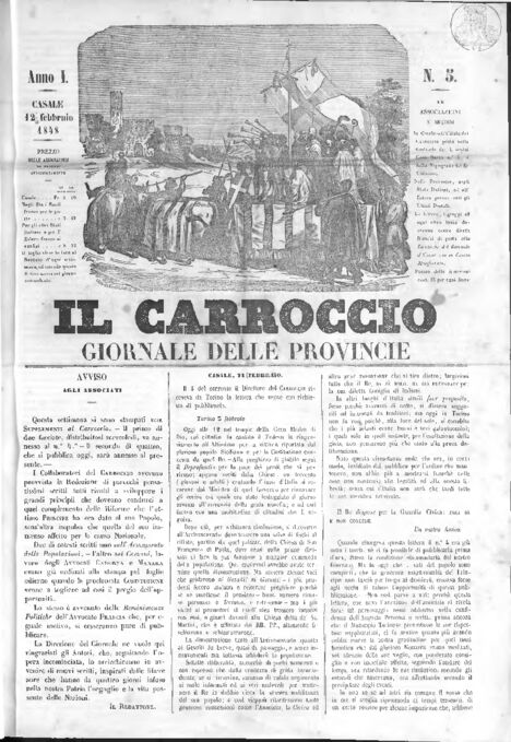 Il Carroccio - Edizione 5 del 12/02/1848